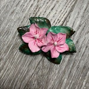 Artone pink flower pin